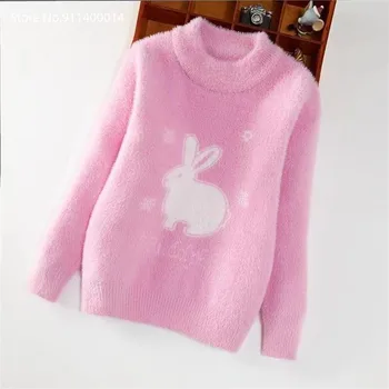 2023 Nova Camisola para Crianças de Inverno, Roupas de Meninas Blusas Engrossar Pulôver Quente Crianças Outwear Outono e Inverno