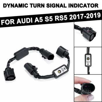 2pcs Dinâmica, por sua vez, Sinal LED Módulo Add-on Chicote de fios do Fio lanterna traseira Indicador Para o Audi A5 S5 RS5 2017-2019 Direita e Esquerda Luz da Cauda