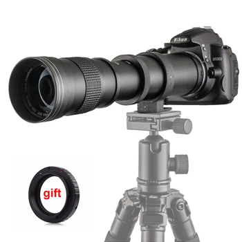 420-800mm F/8.3-16 Manual Super Teleobjectiva de Zoom +T2 Anel de Montagem do Adaptador para DSLR Canon Nikon Sony Pentax Olympus A6300 A7