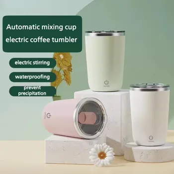 Automático agitador cup fácil de transportar café eléctrica agitador copa