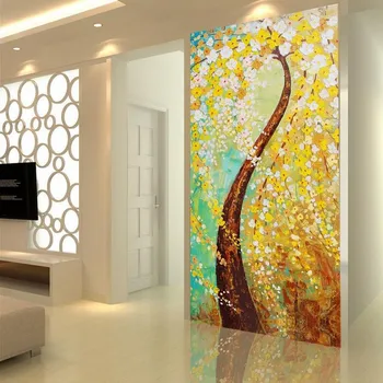 beibehang 3d estereoscópico Personalizar o papel de parede de Alta Rapidamente HD mural de parede o papel de parede de ouro árvore de parede papel de parede