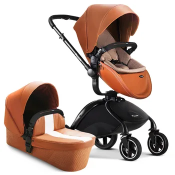 Bolsa luz de luxo carrinho de bebê em paisagem de alta absorção de choque de dobramento crianças carrinho de criança pode sentar-se e deitar-se no carro do bebê