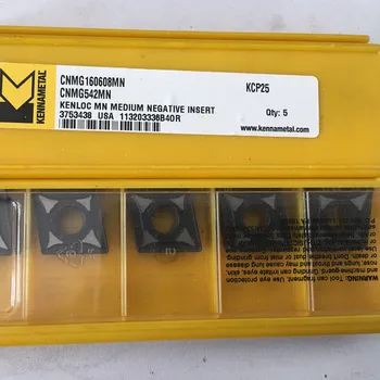CNMG160608MN KCP25 CNMG542MN KCP25 5pcs/caixa Nova original da ferramenta de corte de metal duro para inserir CNC (Xiaofen Wang) $