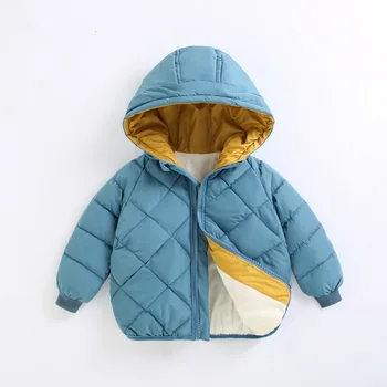 Crianças Jaqueta casaco Outwear Tops de Algodão 2022 Moda Engrossar Mais de Veludo Outono Inverno Plus Size, Sobretudo Roupas infantis