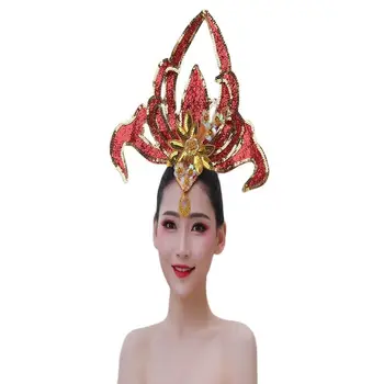 Espetáculo De Dança Cocar De Desempenho Da Fase Acessórios Takashi Murakami Flor Headwear De Cabeça De Flor