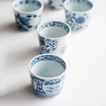 Feitos No Japão, cerâmica de alta qualidade chá da manhã café copos e canecas em vidro planta de pequeno breve causa de consumo de álcool cup200ml