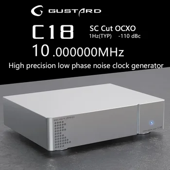 Gustard C18 10M Relógio de Áudio, Relógio OCXO