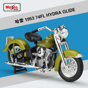 Maisto 1:18 Harley 1953 74FL HYDRA GLIDE simulação motocicleta liga de modelo de Brinquedos Para Presentes Colecionáveis B413