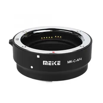Para Canon EOS-M de Montagem de Montagem de Câmeras Mirrorless da Câmara EF EF-S Lentes Meike MK-C-AF4 Foco Automático Lente Anel Adaptador