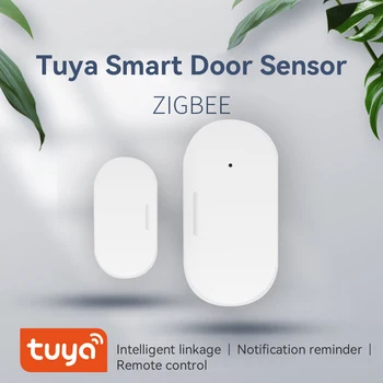 Tuya Zigbee Smart Janela da Porta do Sensor de Alarme de Detector de Vida Inteligente APLICATIVO Monitor Remoto de Segurança em Casa Para o Alexa Google Assistente