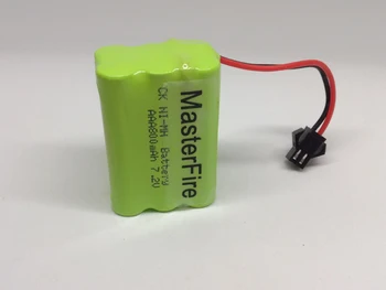 MasterFire 5pack/monte Novo Original 7,2 V AAA 800mAh Bateria de Ni-Mh de Células NiMH Recarregáveis Pack com Plug Preto
