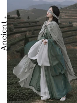 Moderno Hanfu Mulher De Vestido Tradicional Chinesa Kimonos Mujer Dinastia Tang Estilo Hanbok Cosplay Retro Fada Terno Verde Novo