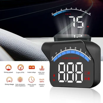 OBD2 M6S pára-brisa Tela Projetor Velocímetro Auto Eletrônico Carro Head Up Display Digital de Alarme de Segurança, Display HUD