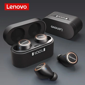 Original Lenovo LP12 Fones de ouvido Bluetooth fone de ouvido sem Fio TWS à prova de água Com Microfone Fone de ouvido Sport Inteligente Display Digital