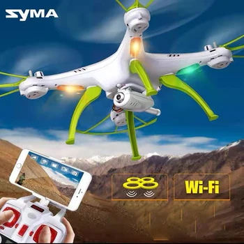 SYMA Atualização X5HW Quadcopter Drone Com HD wi-FI Câmera FPV Transmissão em Tempo Real de sistemas Inteligentes De Helicóptero RC Crianças Brinquedo de Presente