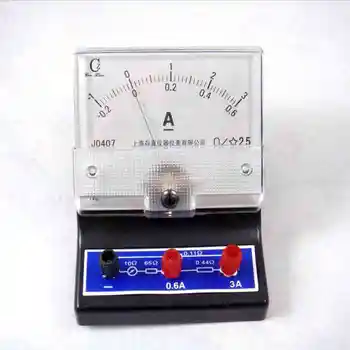 0407 amperímetro dupla faixa de física elétrica experiências de ensino aids