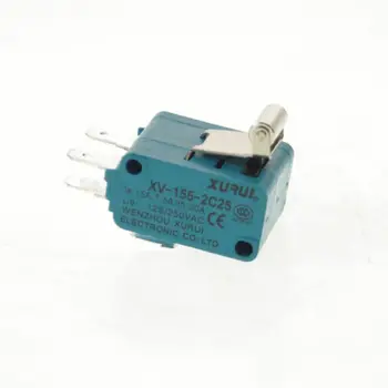 1 x XV-155-2C25 NÃO NC Básica Micro-Interruptor SPDT Rolete Tipo do Parafuso do Terminal