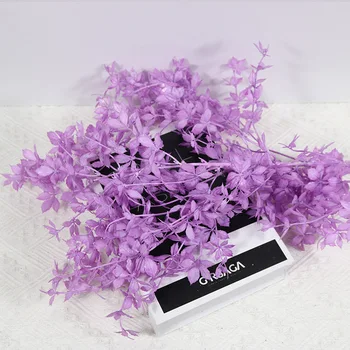 100cm Multi-cor de Rosa Folha Artificial Flor Floral Material Tecto Falso Arranjo de Flor Barato Salão do Casamento Decoração