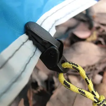 10PCS/Barraca de camping clipes jacaré ao ar livre copa puxa o gancho barracas e permeável clipe fixo com Prendedor de acessórios