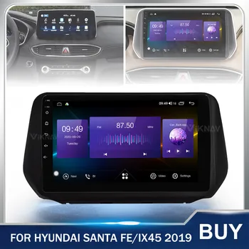 128G Leitor de DVD do Carro GPS de Navegação de Tela de Toque do Andróide Unidade de Cabeça Para Hyundai Santa Fe IX45 2019 Car multimedia player estéreo