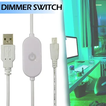 1pc Luz Interruptor Dimmer LED Durável Brilho Controlador Muda Prático Ajuste de Iluminação de Tira de Dimmers de Toque