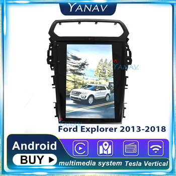 2 DIN Android auto-rádio, áudio reprodutor multimídia para Ford Explorer 2013-2018 carro auto rádio vertical de tela de navegação GPS