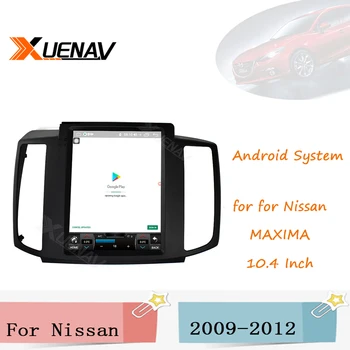 2 Din Android Auto som do Carro Tesla Estilo para Nissan MAXIMA 2009 2010 2011 2012 Player Multimídia GPS de Navegação Nav DVD Player