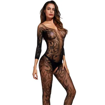 2020 Verão As Mulheres De Espaguete Fita Para O Magrinho De Romper Macacão Sexy Transparente Floral Lace V Profundo Sem Encosto Pura Malha Body Feminino