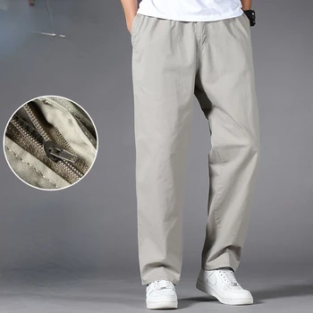 2022 Novo Casual Calças Dos Homens Trecho Slim Fit Classic Calça Homens Cáqui De Algodão Fino Verão De Calças Elastic Vestido Coreano MaleZ281