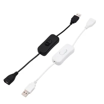 28cm o Cabo USB com o Interruptor de ligar/DESLIGAR o Cabo de Extensão Alternar para Lamp USB USB Ventilador da Fonte de Alimentação de Linha Durável VENDA QUENTE Adaptador