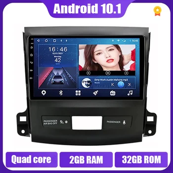 2Din Android 11 de Rádio de Carro Para Mitsubishi Outlander Xl 2 2005-2012 Navi GPS, Leitor Multimídia Carro Autoradio BT wi-FI SEM DVD