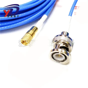 2PCS/Muito BNC-J Para M5/L5 Adaptador Plug Conector RF Coaxial Extensão Pigtail Cabo Azul RG316 Para Vedio Sensor