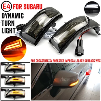 2x Dinâmica Sequencial de Led Âmbar Lado do Espelho Luzes Para Subaru WRX STi 15-18 Crosstrek 13-17 Forester 14-18 Legacy Outback 12-17