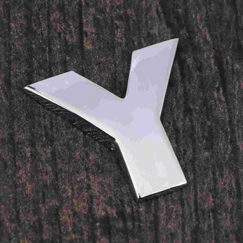 3D DIY Metalizado Alfabeto Adesivo de Carro Emblema Carta Decalque Emblema)