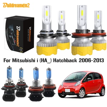 4 Peças Carro da Frente do Farol farol Alto + Baixo Feixe de Halogéneo de Cabeça LED Lâmpada Para Mitsubishi i (HA_) Hatchback 2006-2013