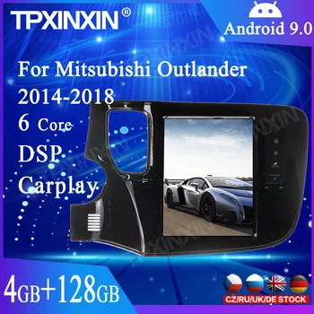 4G+128GB Android 9.0 Para Mitsubishi OUTLANDER 2014-2019 Carro GPS de Navegação de Chefe de Unidade Multimédia Player Auto-Rádio Gravador de Fita
