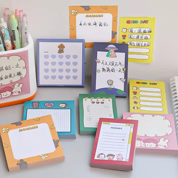 50 Folhas Bonito Notas Do Aluno Memo Pad De Desenhos Animados Mensagem Notebook Criança Escola Material De Papelaria Podem Rasgar