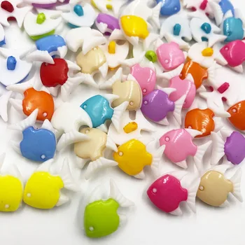 50PCS brinquedo peixe-baleia BOTÃO de marca de padrão de botões de plástico roupas acessório de ARTESANATO de jóias de PT188
