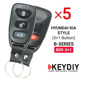 5x KEYDIY KD Remoto Universal Chave Para Hyundai Kia Estilo B-Série 4 Botões B09-3+1