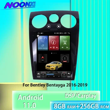 8+256G Android 11 Para Bentley Bentayga 2016-2019 auto-Rádio Multimédia DVD Player Estéreo Bluetooth GPS de Navegação 2 Din Unidade de Cabeça