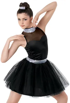 Adultos Ballet Dança Vestido Sem Mangas Dança Trajes Femininos De Dança De Desempenho De Vestir Meninas Fase Desempenho Terno D-0425