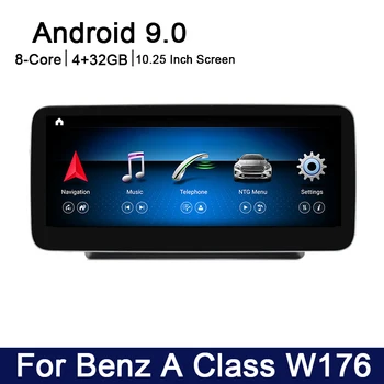 Android 9.0 8 core 4+32G Para a Mercedes Benz Classe W176 2016~2017 Carro Jogador de multimédios da Navegação do GPS rádio NTG 5.0 WiFi, BT