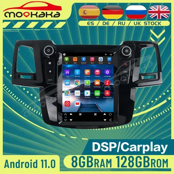 Android Autoradio Estéreo de DSP Para a Toyota Fortuner HILUX Revo Vigo 2007 a 2015 GPS Navi sem Fio Carplay Reprodutor Multimédia da Unidade principal