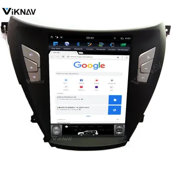 android vertical de tela de DVD do carro da hyundai elantra 2012 a 2016 rádio estéreo multimídia player navegador GPS de 10,4 polegadas