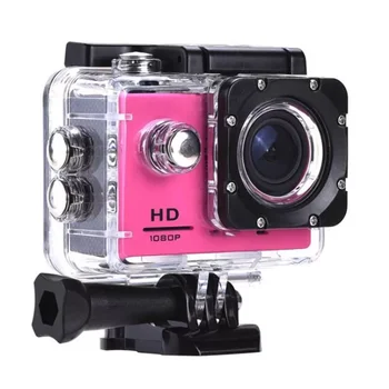Ao ar livre de Mini Esporte Câmera, Ação Ultra 30M 1080P Subaquática Impermeável Capacete de Gravação de Vídeo de Câmeras de Esporte Cam