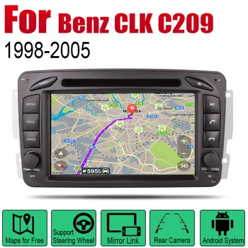 Auto DVD Player GPS de Navegação Para a Mercedes Benz CLK C209 W209 1998~2005 NTG Carro Android Multimídia de Tela do Sistema de Rádio Estéreo