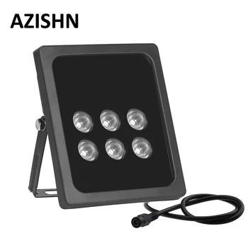 AZISHN CCTV 6pcs Matriz de LEDS iluminador infravermelho Impermeável Exterior de Visão Noturna CCTV Preencha Luz para Câmera de CCTV IP câmera