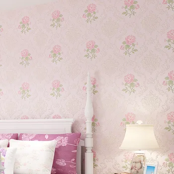 beibehang quarto de criança de papel de parede de flores de papel de parede 3d papel de parede rolo mural, papel de parede, reunindo-se para listrado pisos