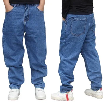 Calças de Brim dos homens dos Homens de Rua Personalidade de Suspensão Calça Jeans Cônico Calças de Harém de Hip Hop de Jeans, Calças de Tamanho 29-40