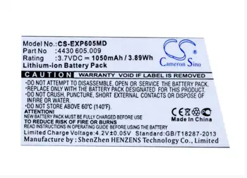 Cameron Sino 1050mAh bateria para EPPENDORF Easypet 3 4430 605.009